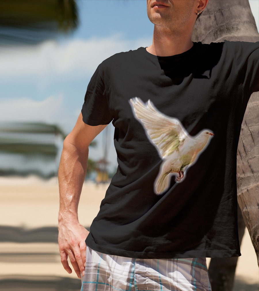 Psycho Peace Dream Dove In Flight T-Shirt