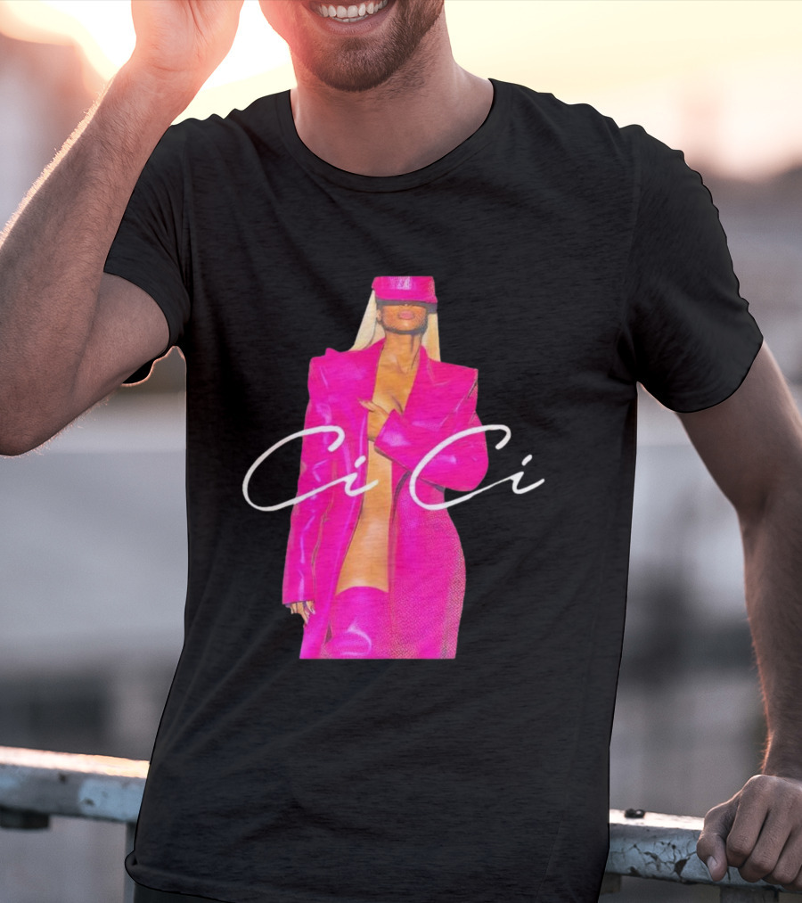 Ciara CiCi Bold Pink Fashion T-Shirt