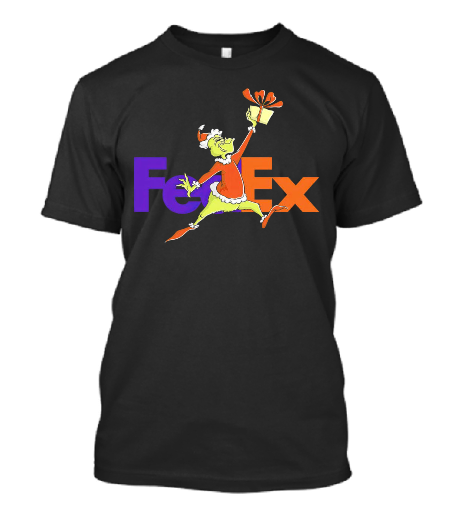 The Grinch Santa FedEx Gift T-Shirt