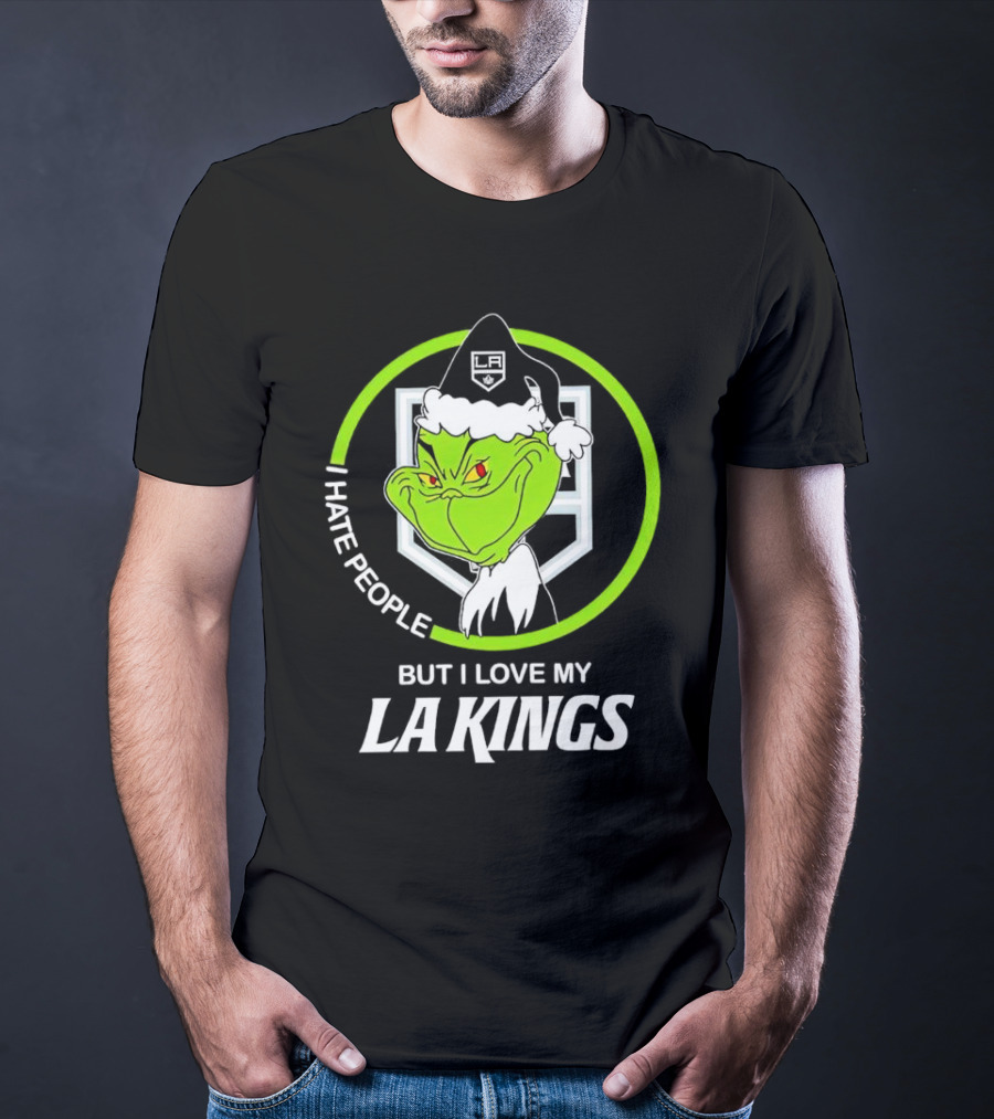 I Hate People But I Love My LA Kings Grinch T-Shirt