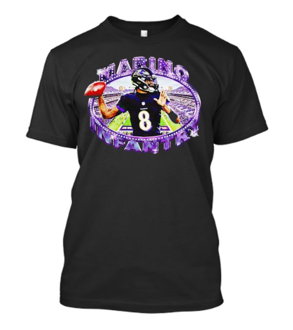 Marino Infantry Lamar Jackson Baltimore Ravens Football T-Shirt