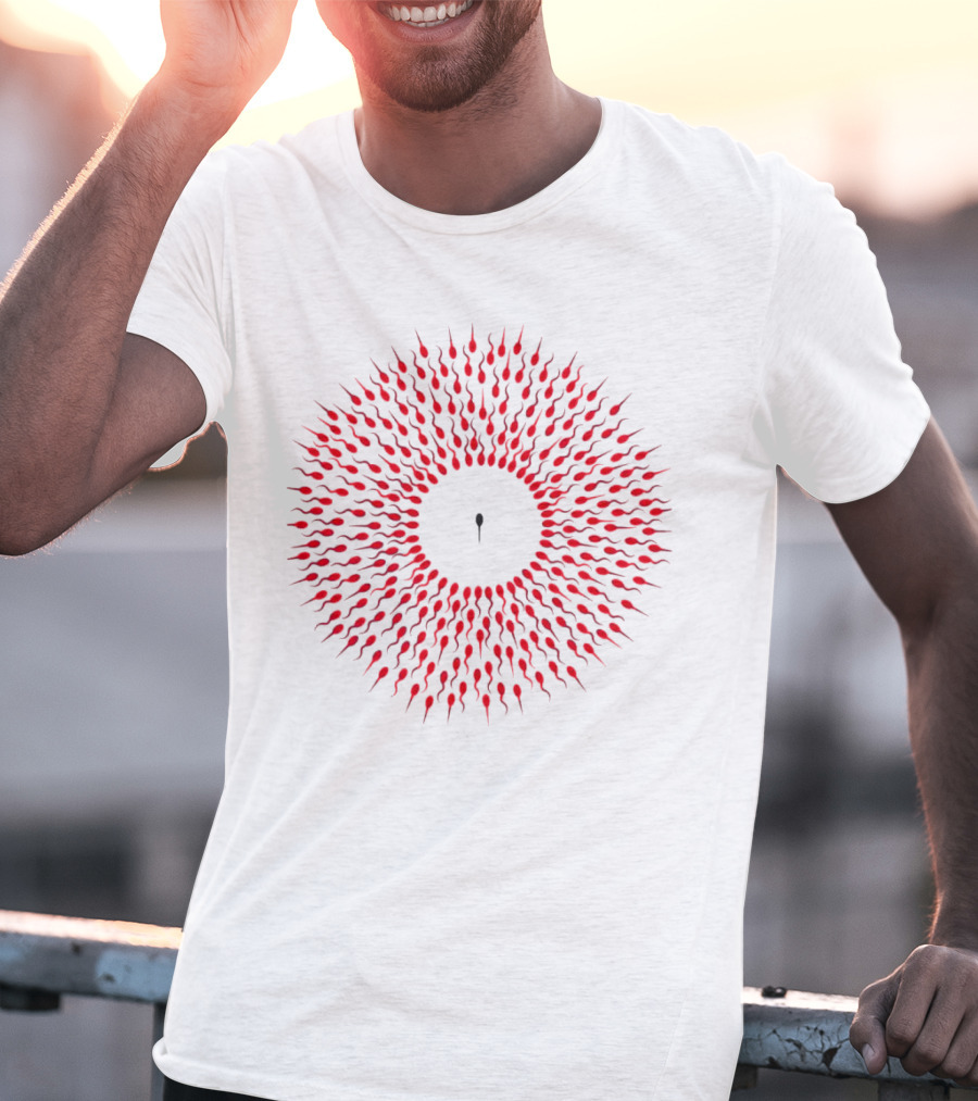 Autistic Tadpole Red Spiral Formation T-Shirt