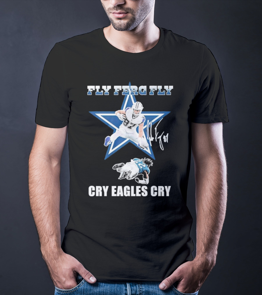 Fly Ferg Fly Cry Eagles Cry Star Player Football Rivalry T-Shirt
