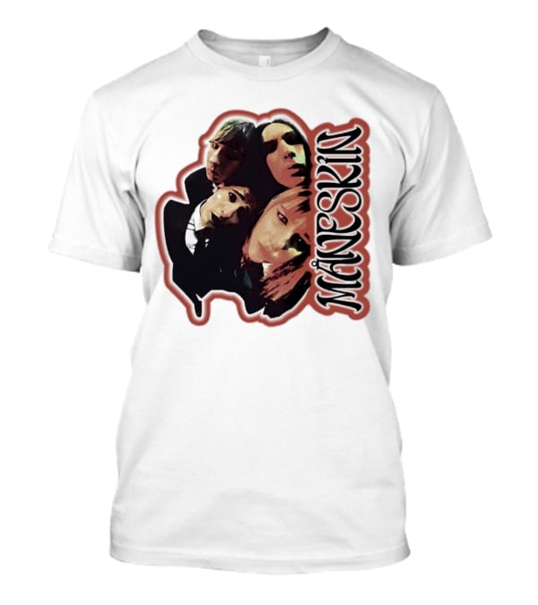 Maneskin Band Fisheye Style Group T-Shirt