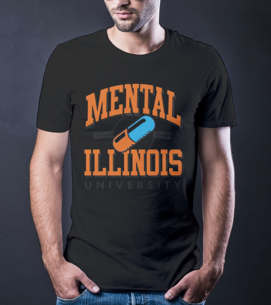 Mental Illinois University Capsule Emblem T-Shirt