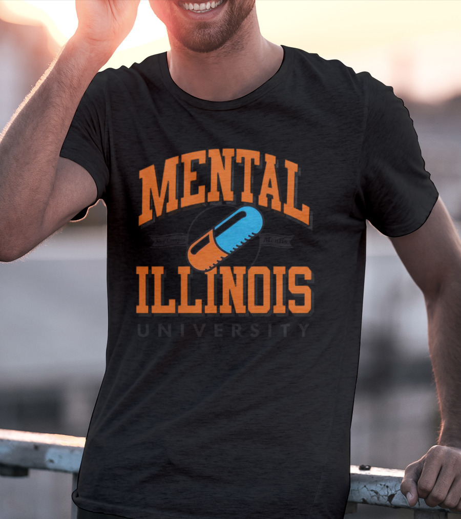 Mental Illinois University Capsule Emblem T-Shirt
