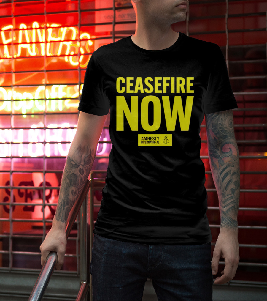 Ceasefire Now Amnesty International T-Shirt