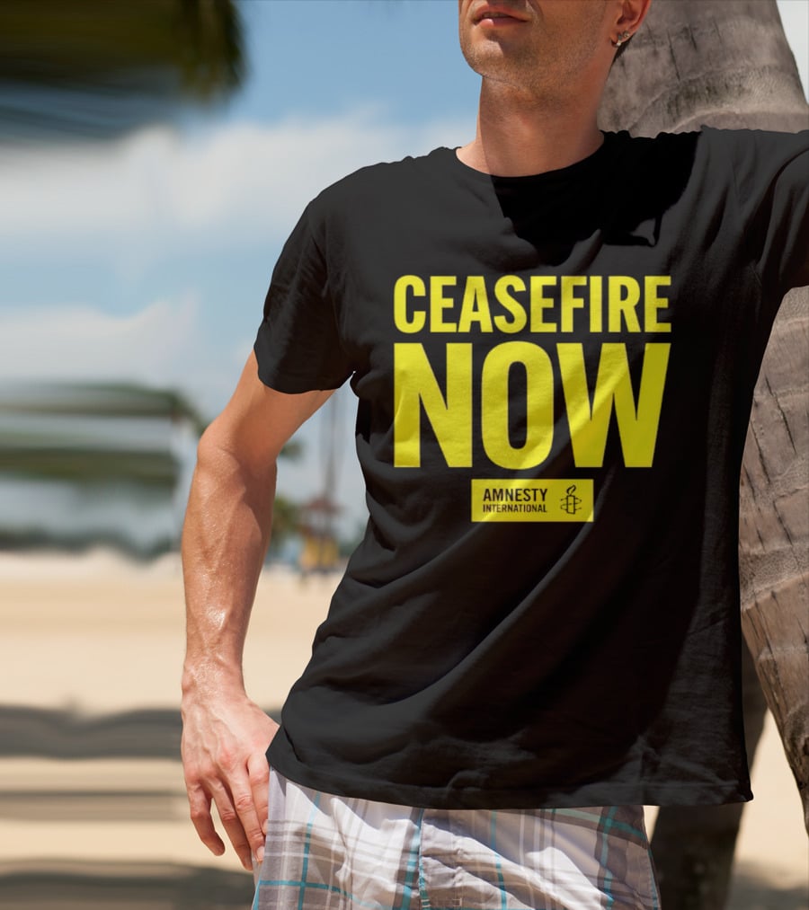 Ceasefire Now Amnesty International T-Shirt