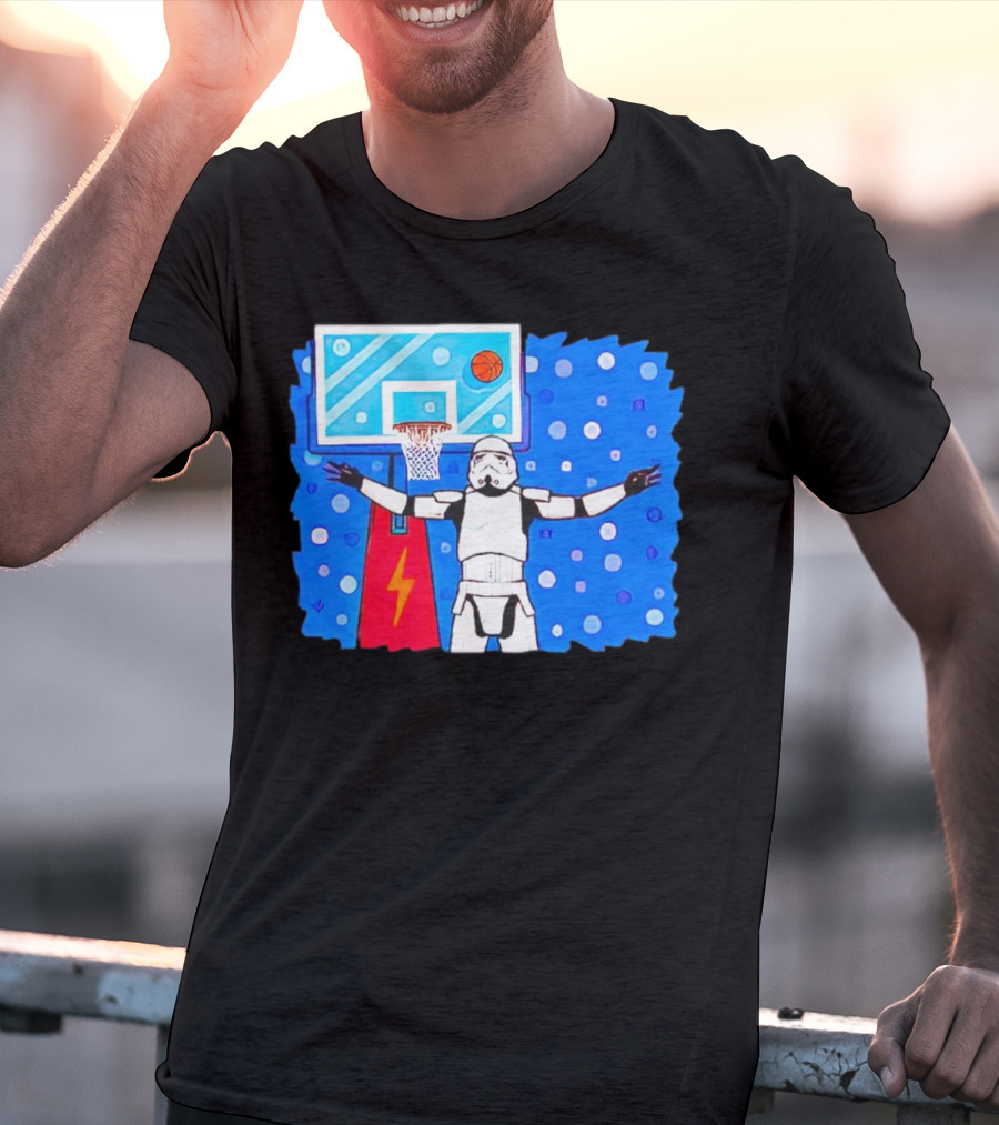 Stormtrooper Basketball No Look Shot T-Shirt