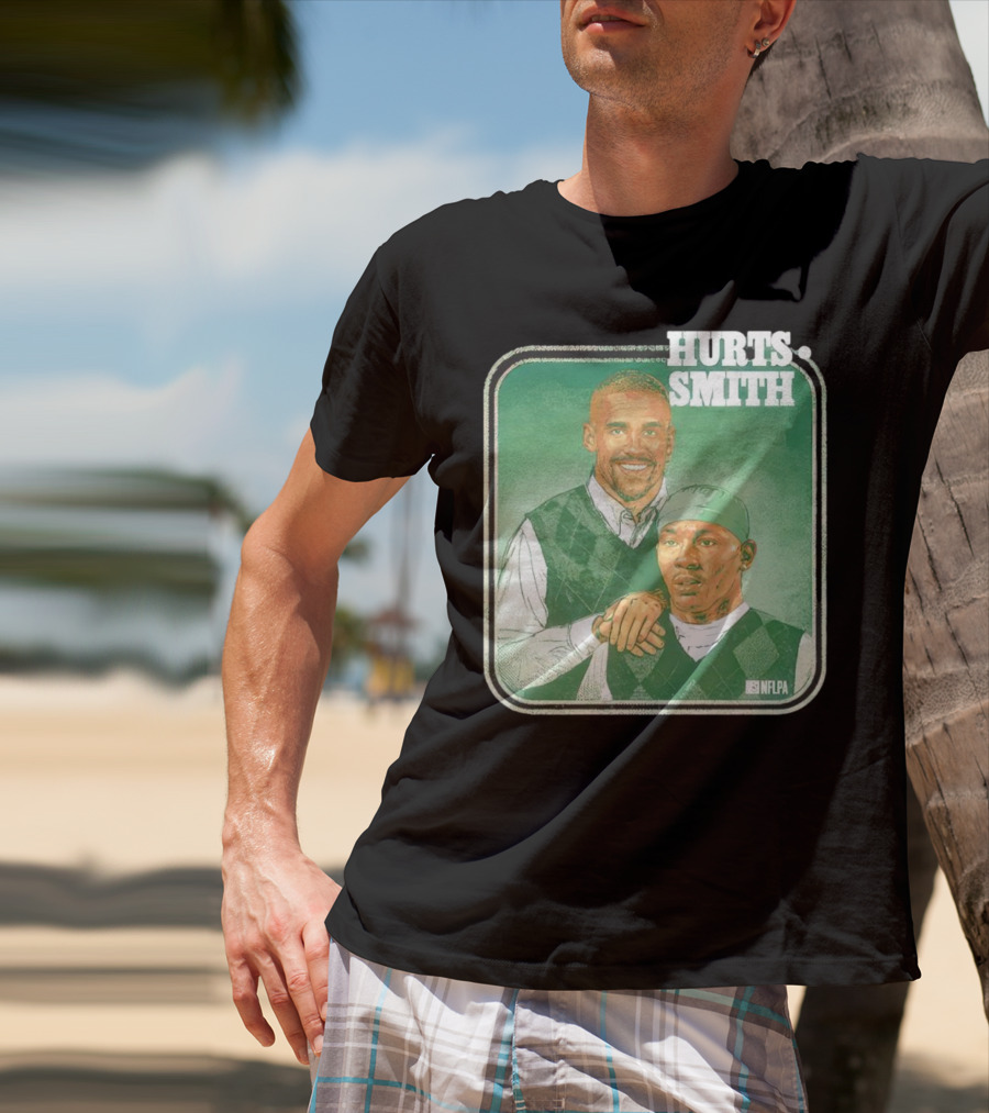 Jalen Hurts DeVonta Smith Philadelphia Step Brothers NFLPA Football T-Shirt