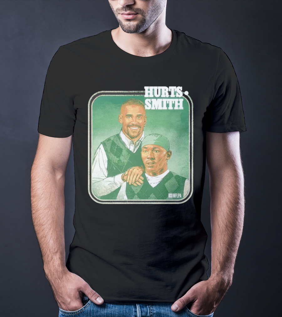Jalen Hurts DeVonta Smith Philadelphia Step Brothers NFLPA Football T-Shirt