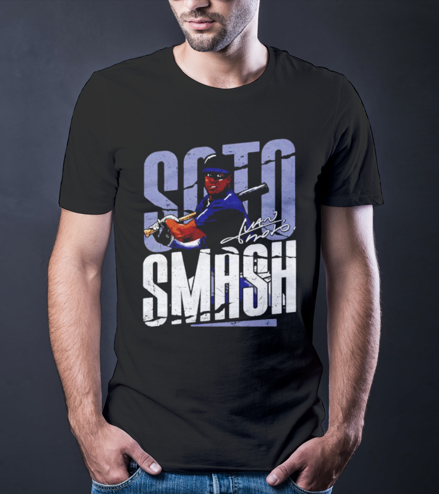 Soto Smash Juan Soto Cartoon Signature T-Shirt