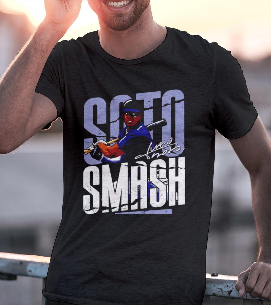 Soto Smash Juan Soto Cartoon Signature T-Shirt