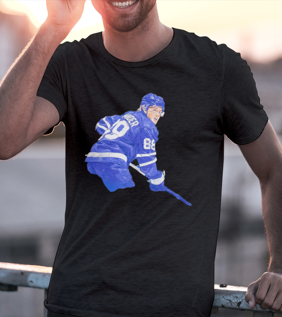William Nylander Toronto Hockey Player Blue Jersey 88 T-Shirt