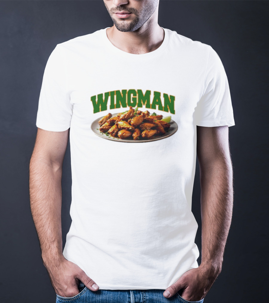 Wingman Chicken Wings Plate T-Shirt