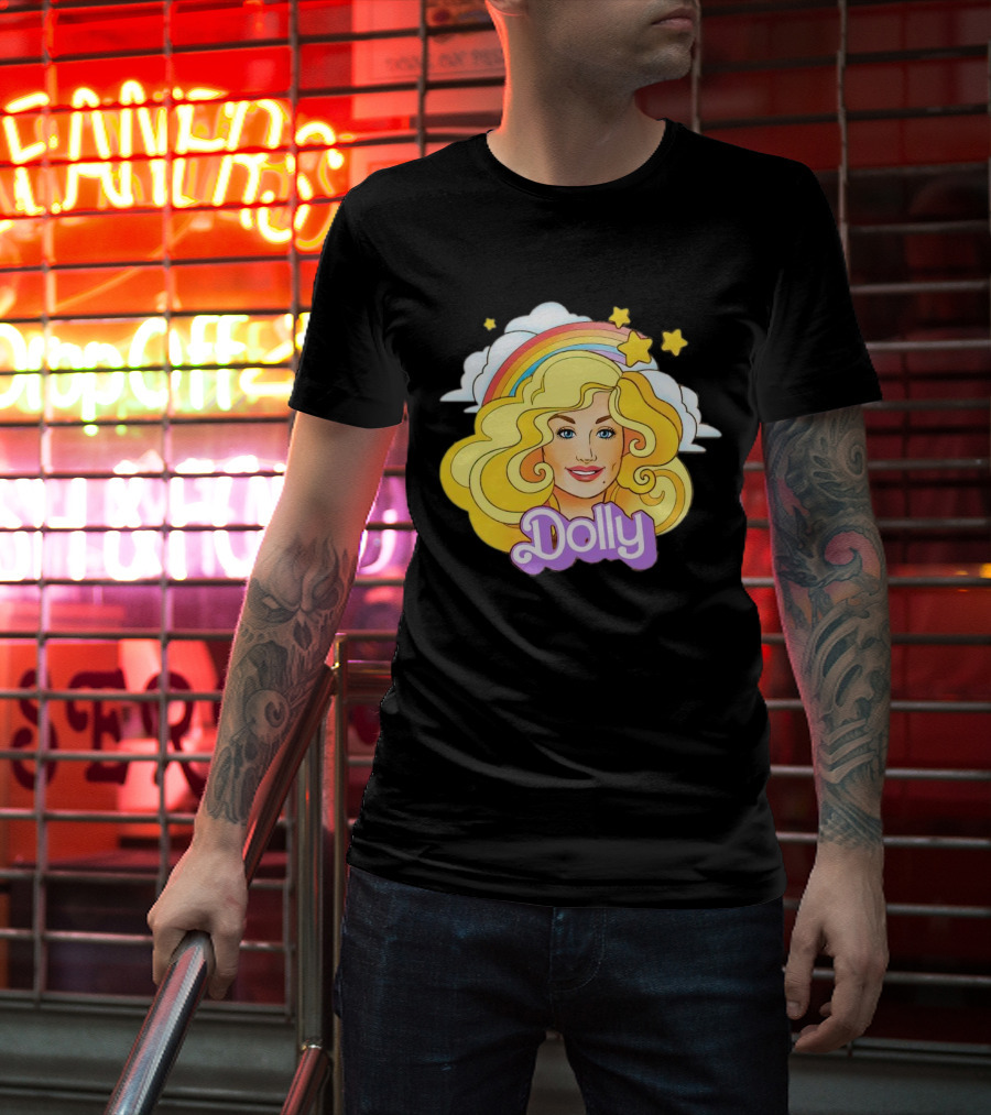 Dolly Rainbow Stars Iconic Doll T-Shirt