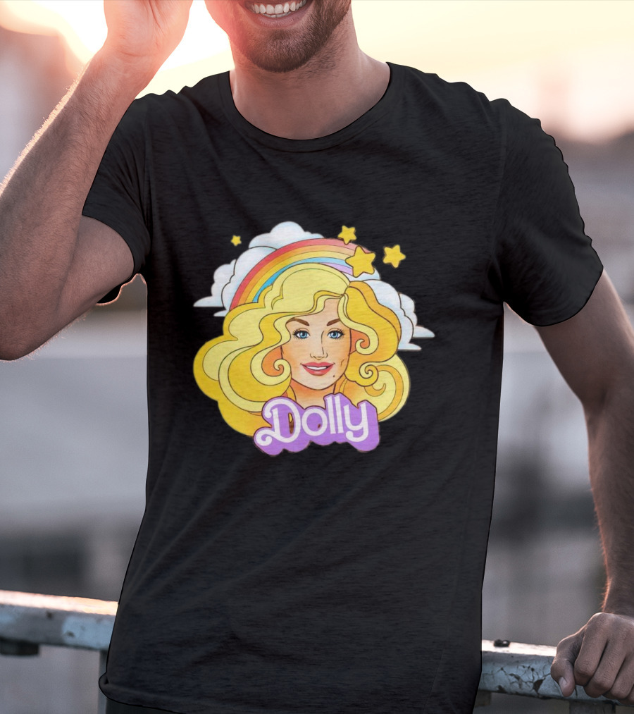 Dolly Rainbow Stars Iconic Doll T-Shirt