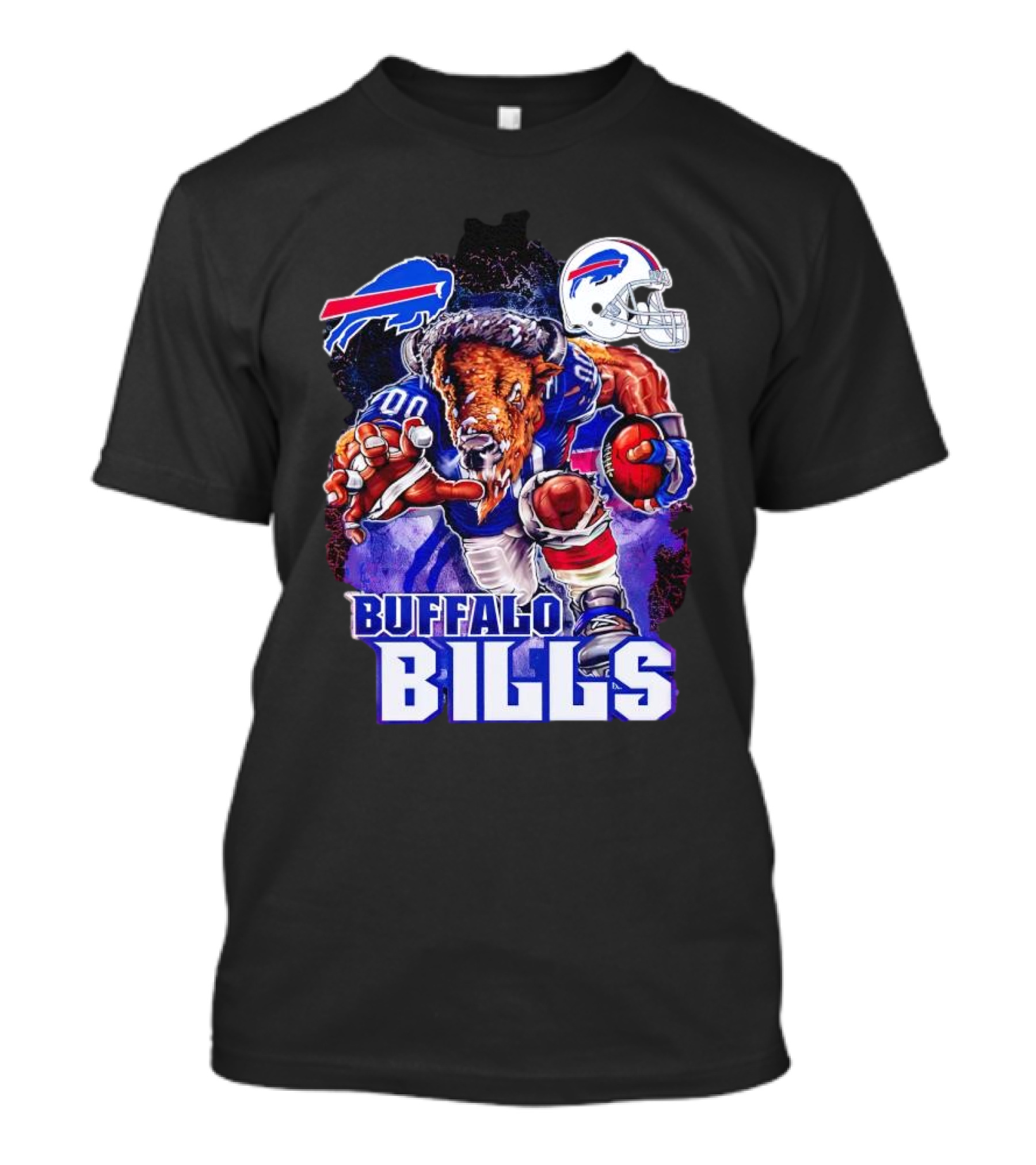 Buffalo Bills Charging Mascot With Helmet T-Shirt
