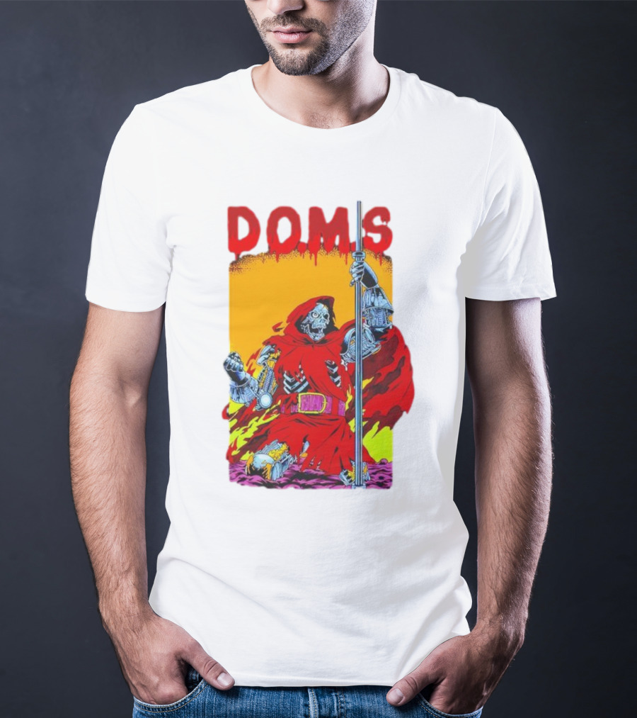 DOMS Warrior Skeleton Metal Armor Staff T-Shirt