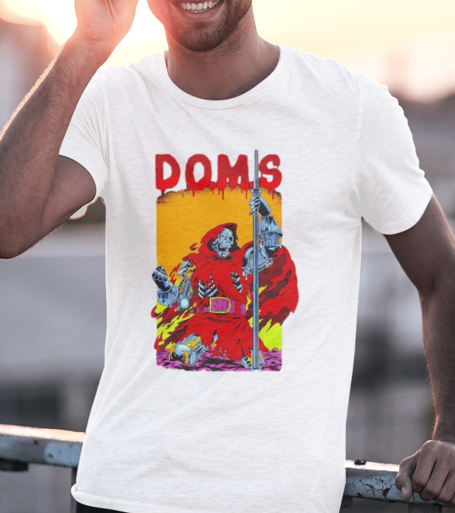 DOMS Warrior Skeleton Metal Armor Staff T-Shirt