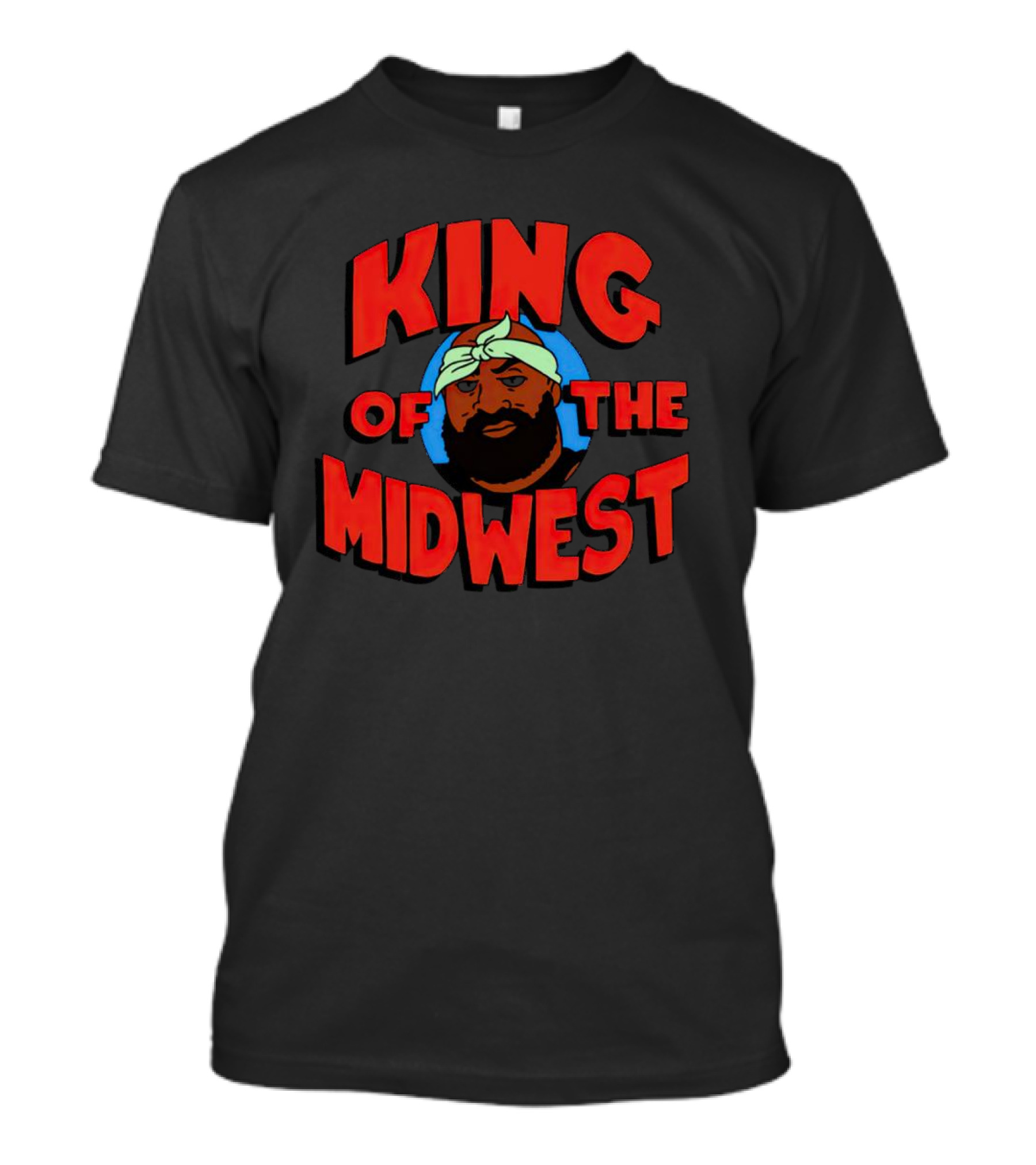 King Of The Midwest Isaiah Broner Style Art Character T-Shirt