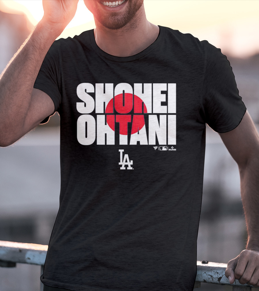 Shohei Ohtani Los Angeles Dodgers Japan Flag MLB Players T-Shirt