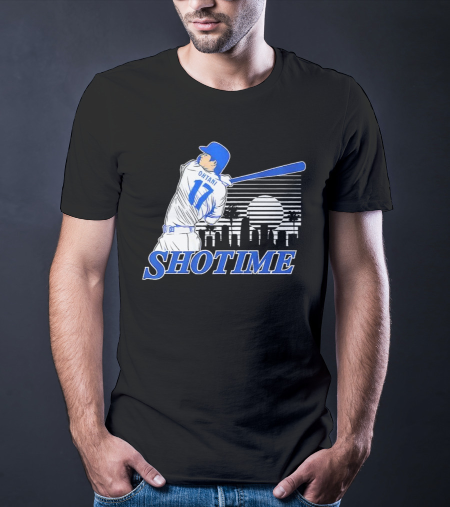 Shohei Ohtani Shotime Skyline Baseball Los Angeles Dodgers T-Shirt