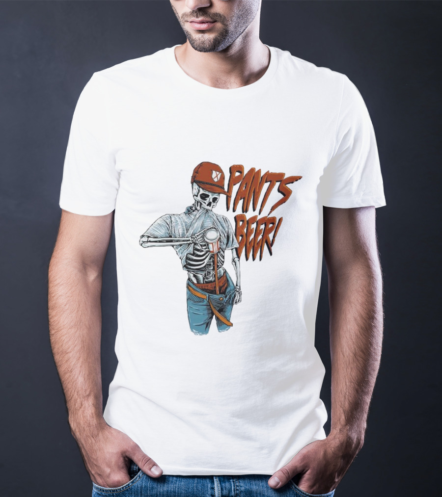 Skeleton Pants Beer T-Shirt