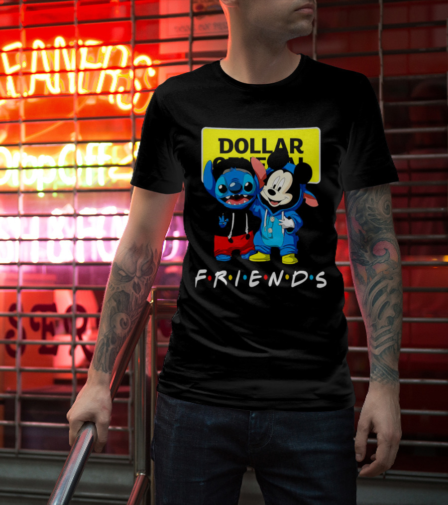 Stitch Mickey Friends Dollar General T-Shirt