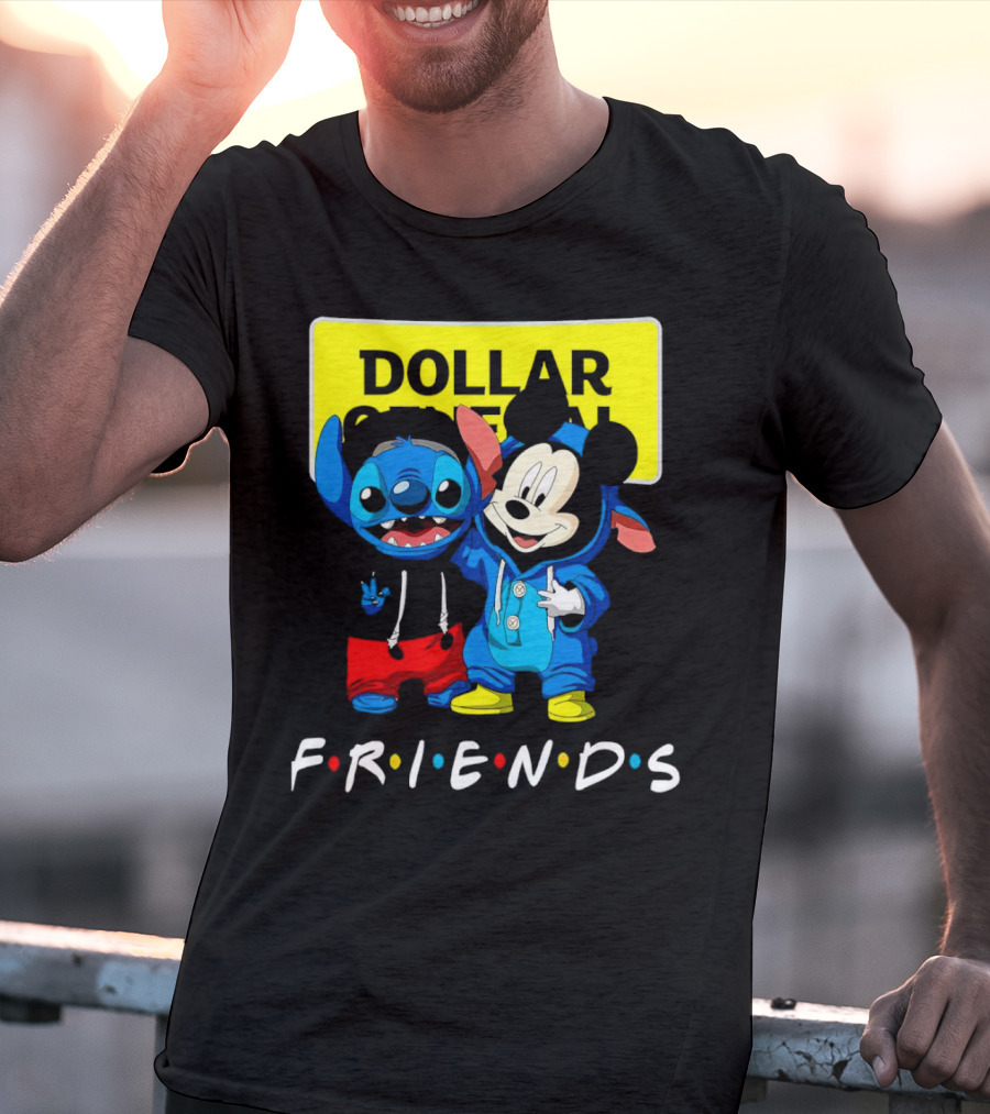 Stitch Mickey Friends Dollar General T-Shirt