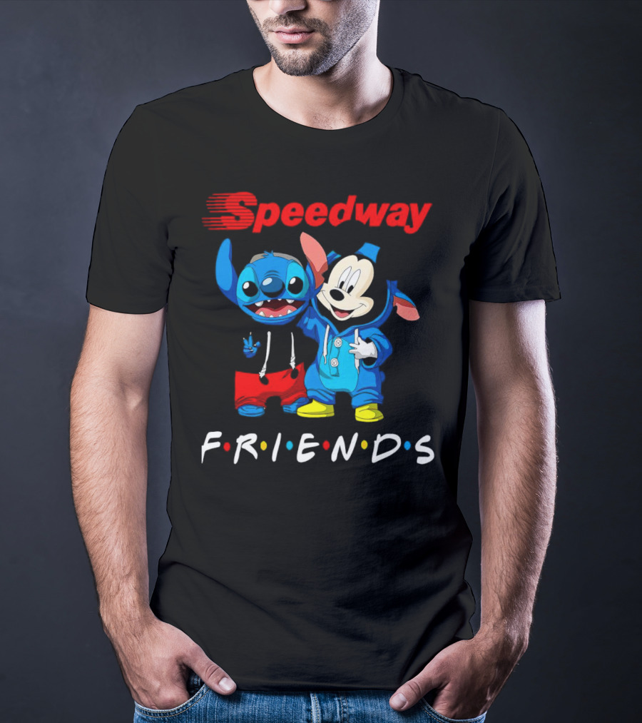 Speedway Friends Stitch Mickey T-Shirt