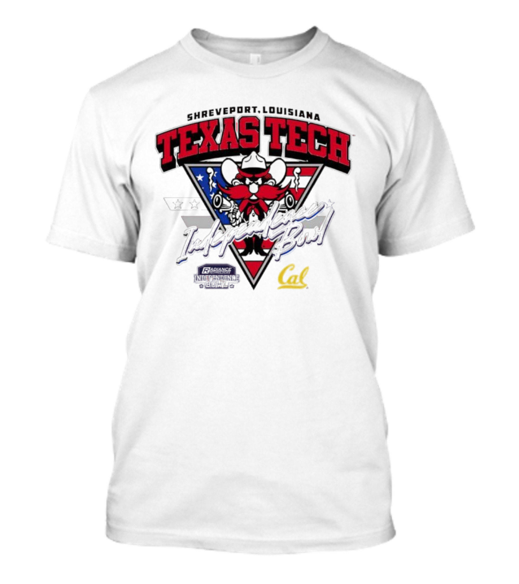 Texas Tech Shreveport Louisiana Red Raider American Script Cal T-Shirt