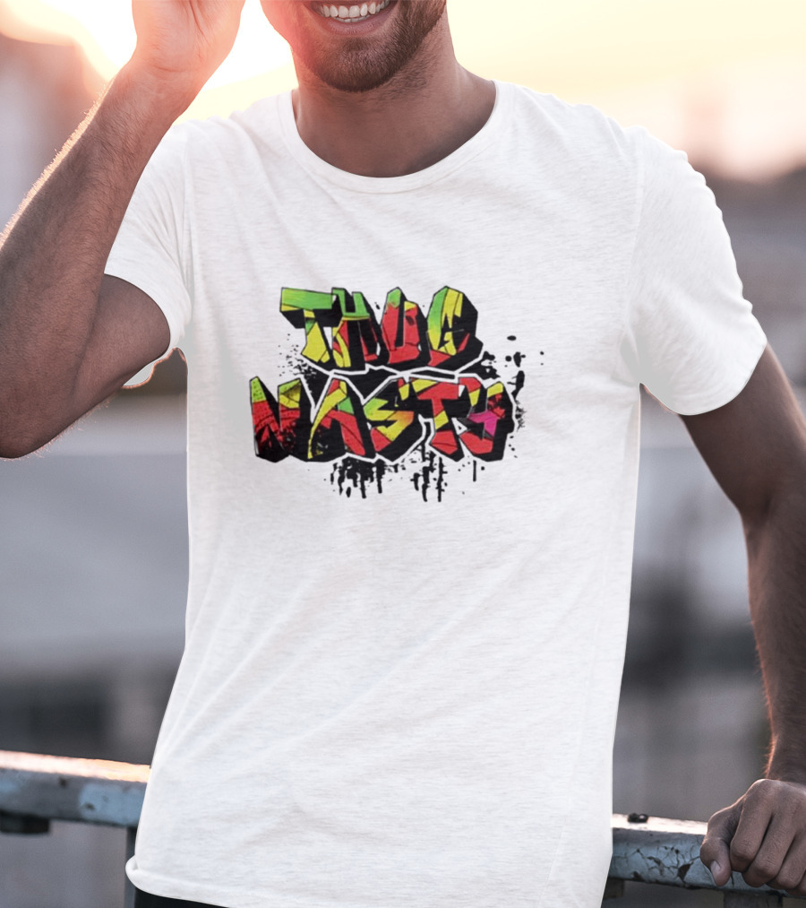 Bryce Mitchell Thug Nasty Bold Graffiti T-Shirt