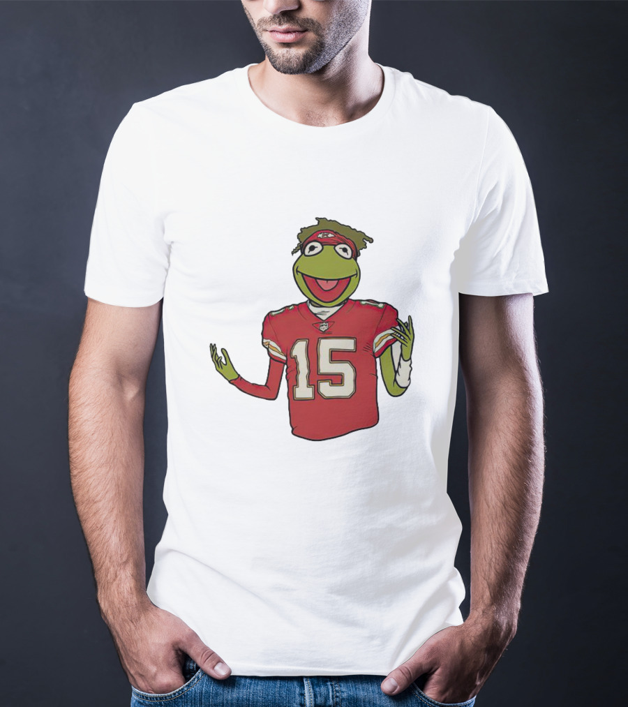 Chiefs Patrick Mahomes Kermit The Frog 15 Jersey T-Shirt