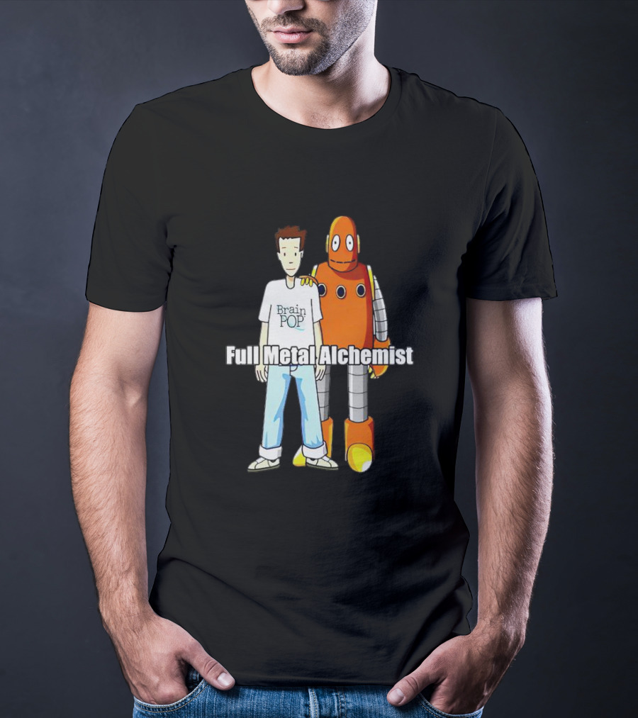 BrainPOP Fullmetal Alchemist Brotherhood Crossover Featuring Tim And Moby T-Shirt