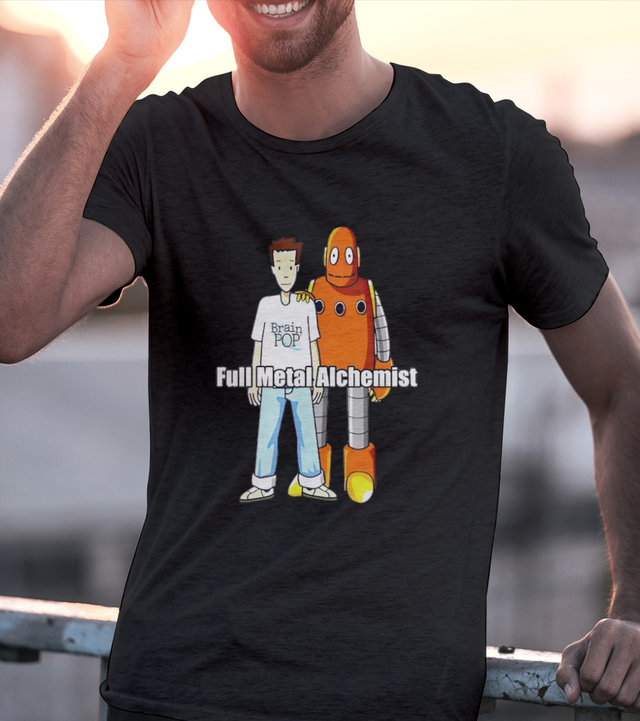 BrainPOP Fullmetal Alchemist Brotherhood Crossover Featuring Tim And Moby T-Shirt