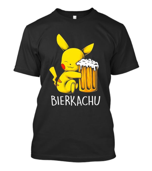 Pokemon Pikachu Bierkachu With Beer Mug T-Shirt