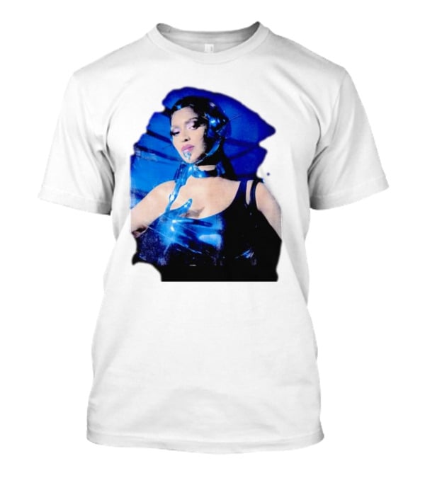 Robo Beyonce Futuristic Cyborg Aesthetic T-Shirt