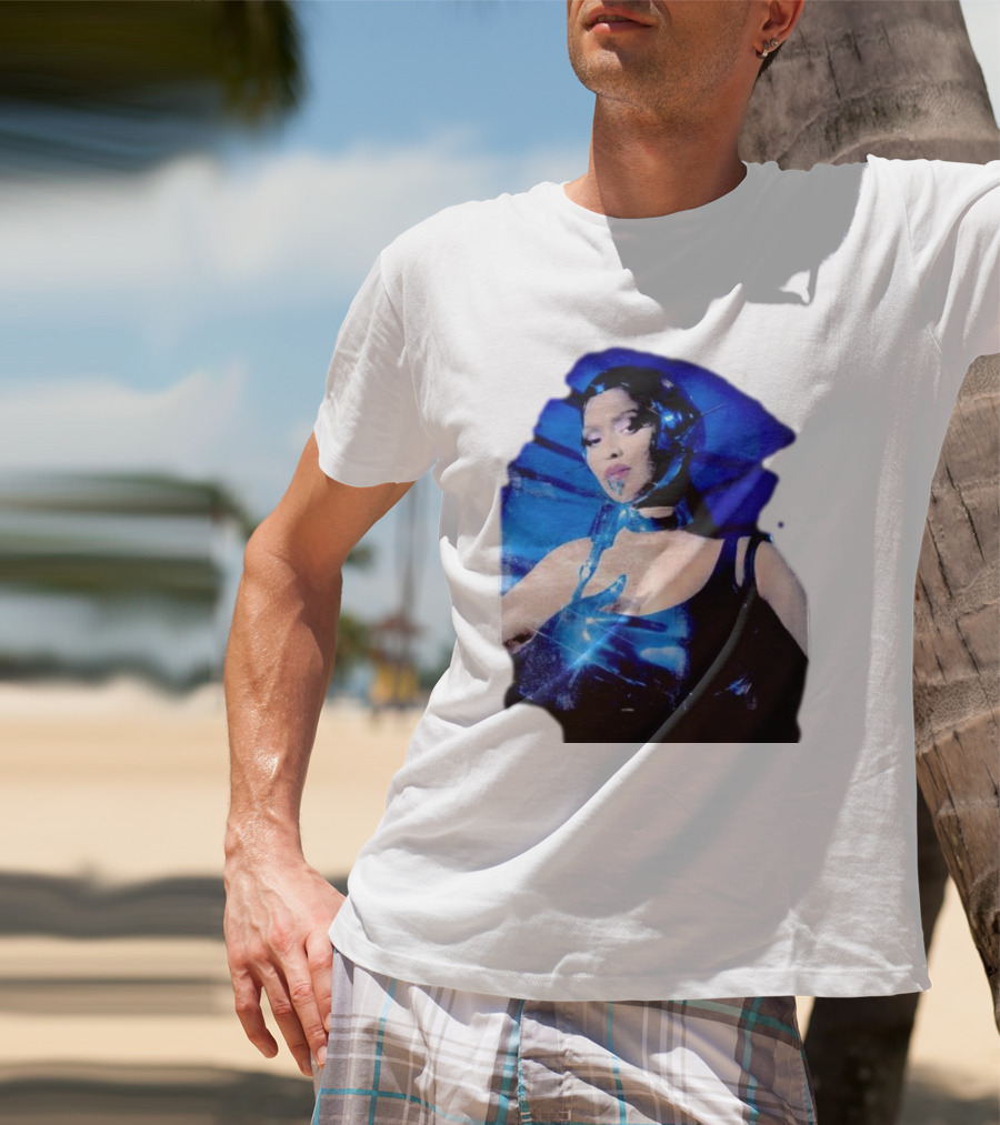 Robo Beyonce Futuristic Cyborg Aesthetic T-Shirt
