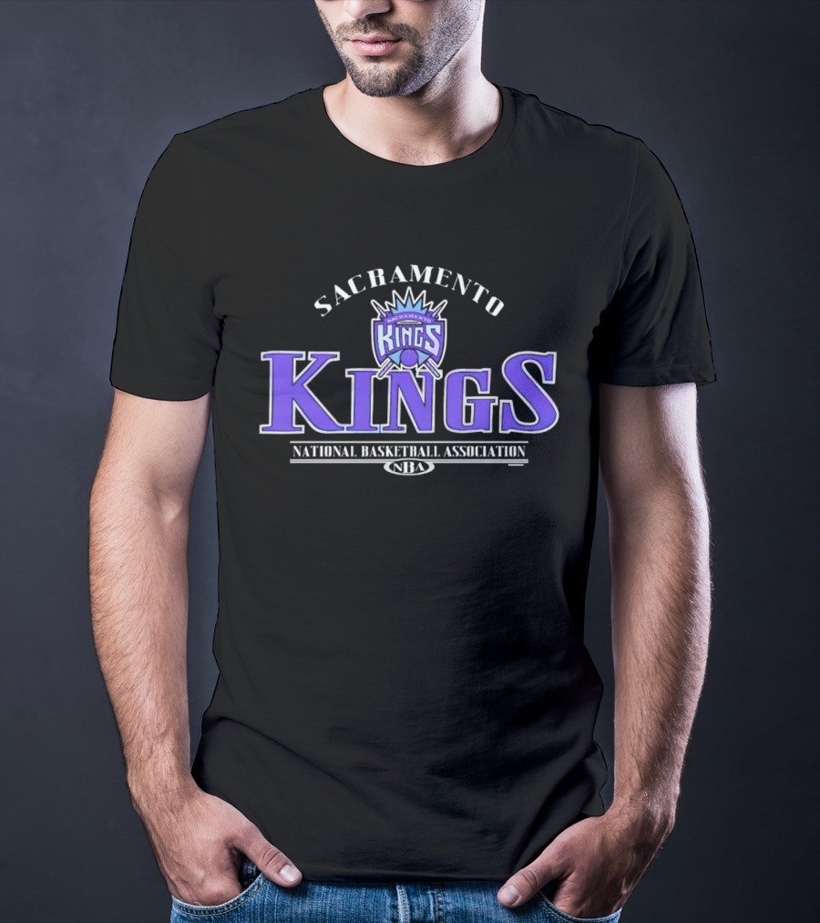Sacramento Kings National Basketball Association NBA Logo Purple And Black T-Shirt