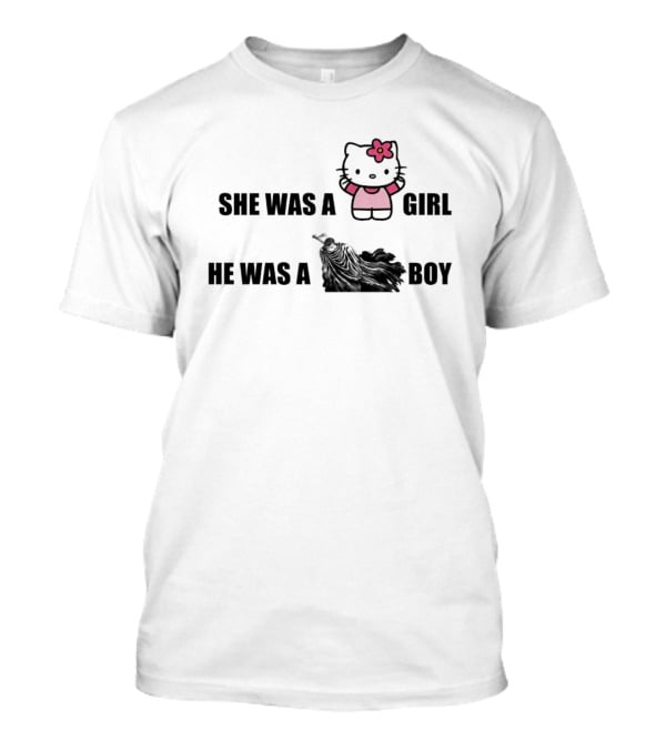 She Was A Kitty Girl He Was A Berk Boy T-Shirt