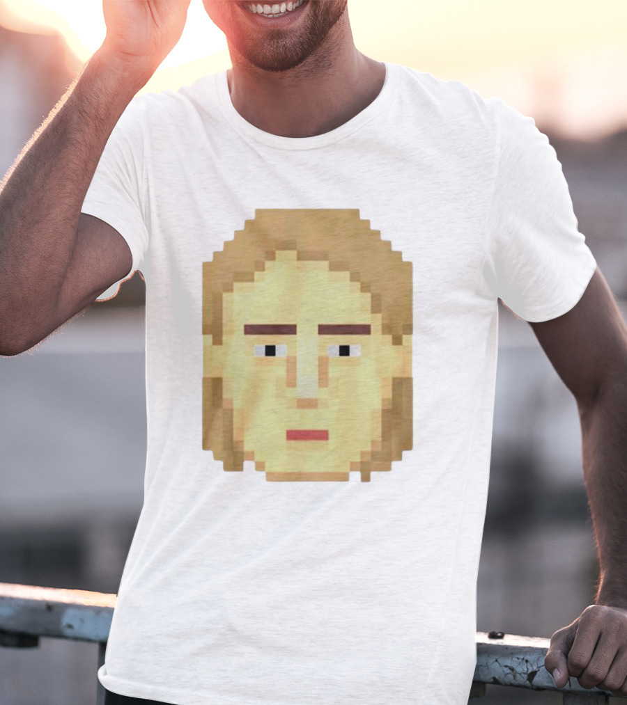Dadi Freyr Pixel Art 8 Bit Style Face T-Shirt