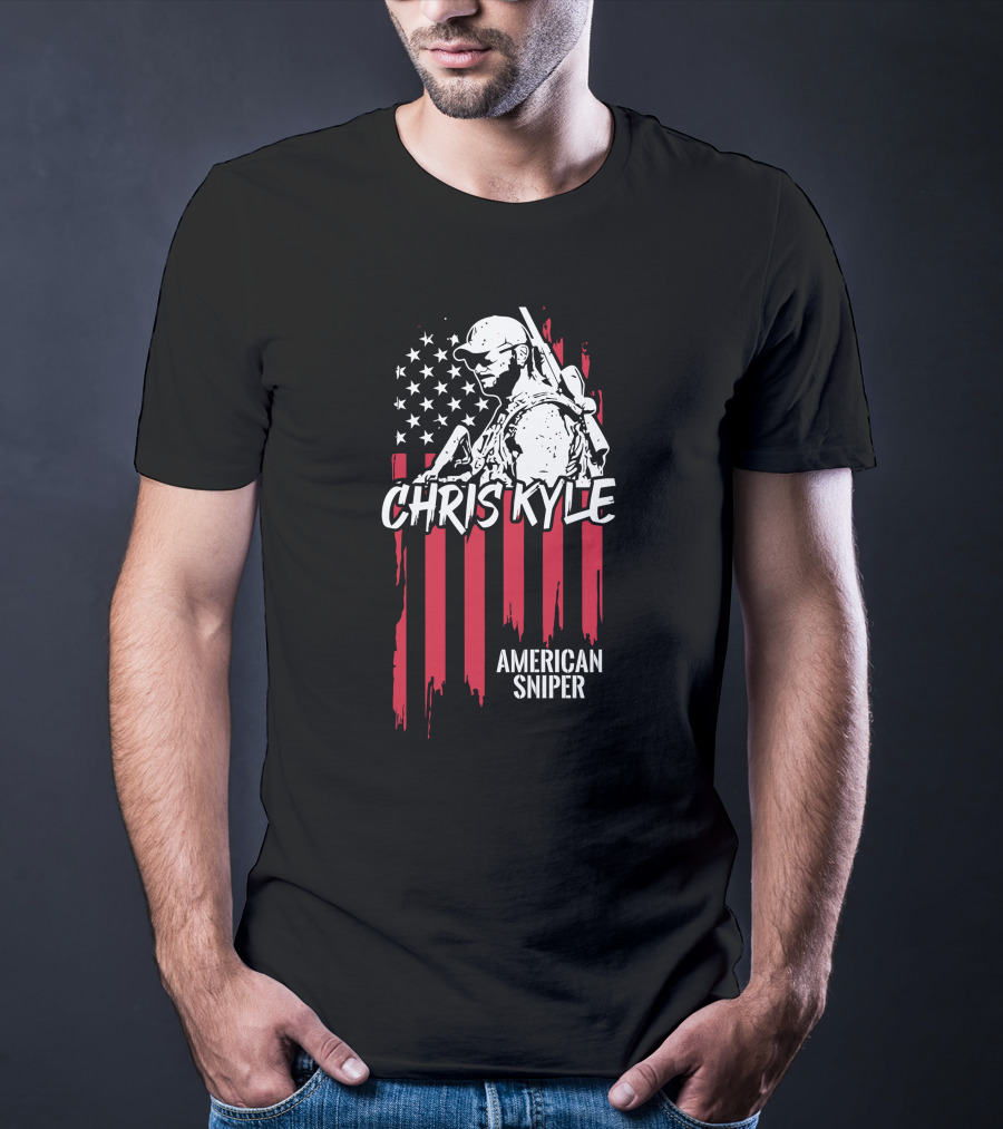 Chris Kyle American Sniper CK Flag T-Shirt