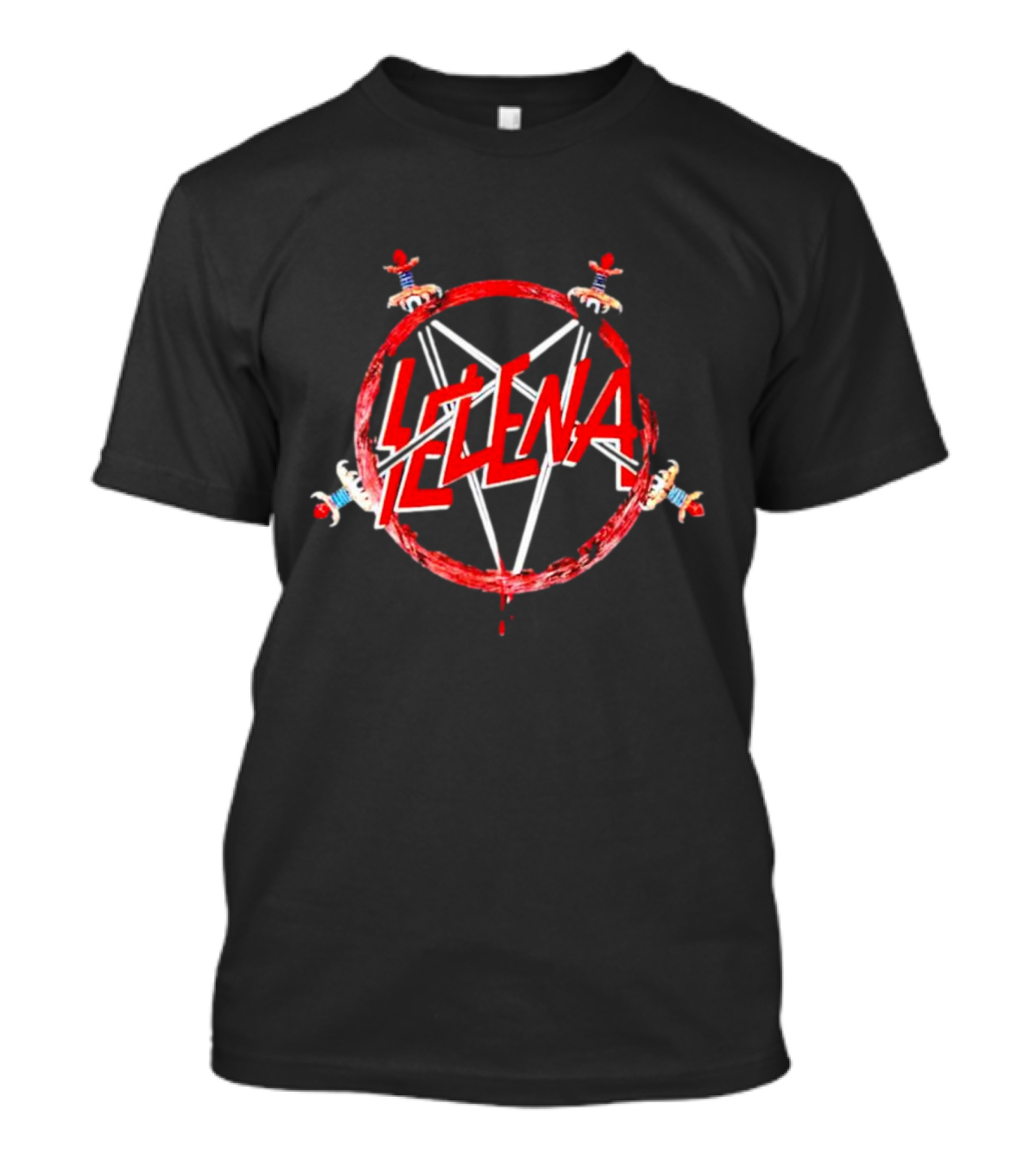 Amor Prohibido Selena Slayer Pentagram Swords T-Shirt
