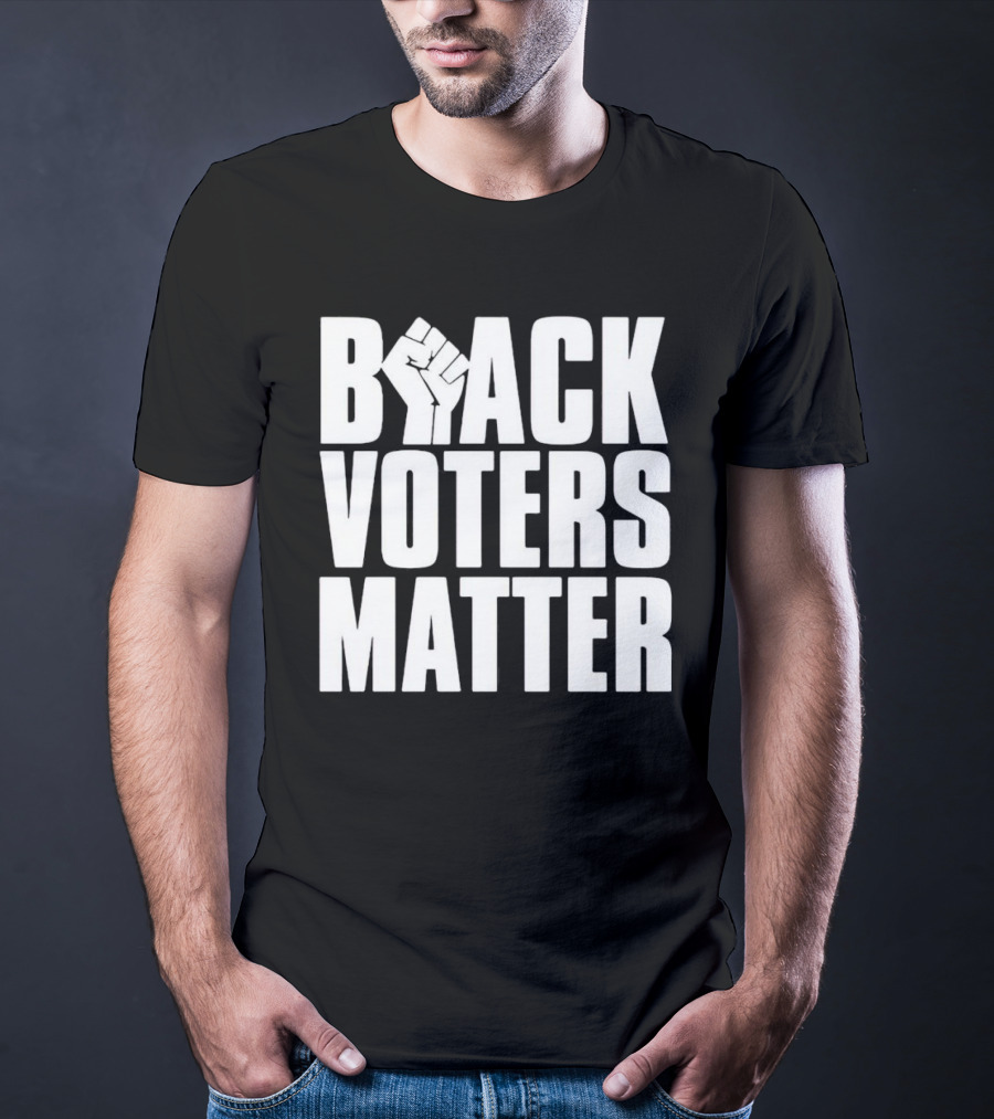 Black Voters Matter Fist Symbol Advocacy T-Shirt