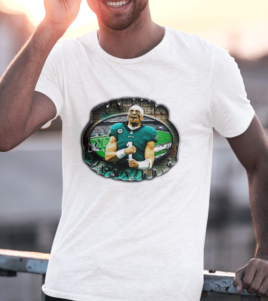 Marino Infantry Jalen Hurts Philadelphia Eagles Jersey Football Stadium T-Shirt
