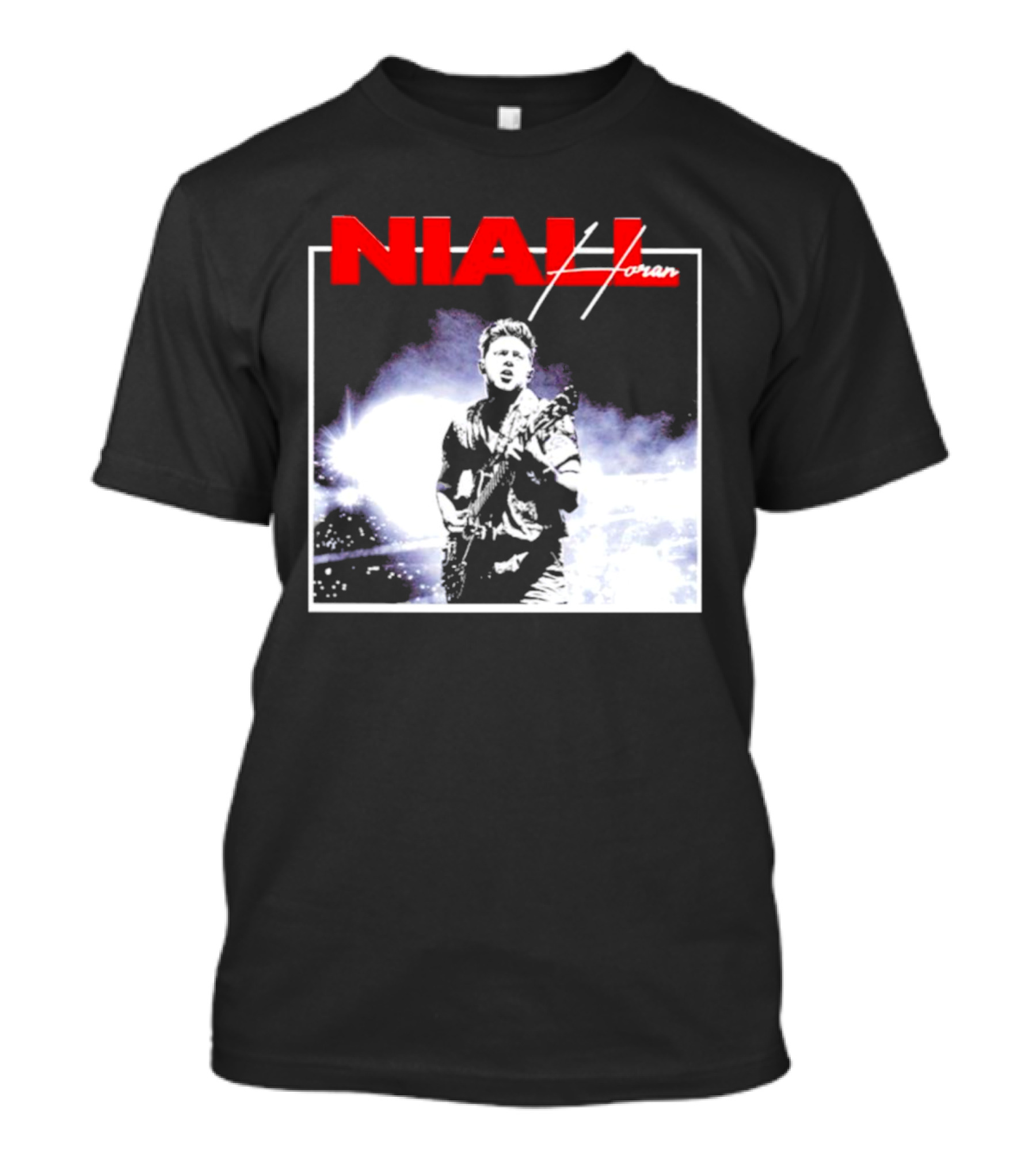 Niall Horan Live Performance Black And White Concert Scene T-Shirt