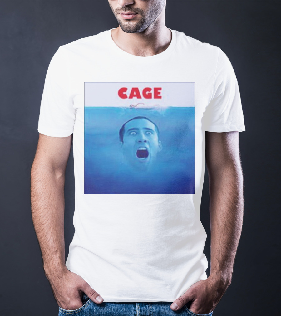 Cage Parody Jaws Nicolas Cage T-Shirt