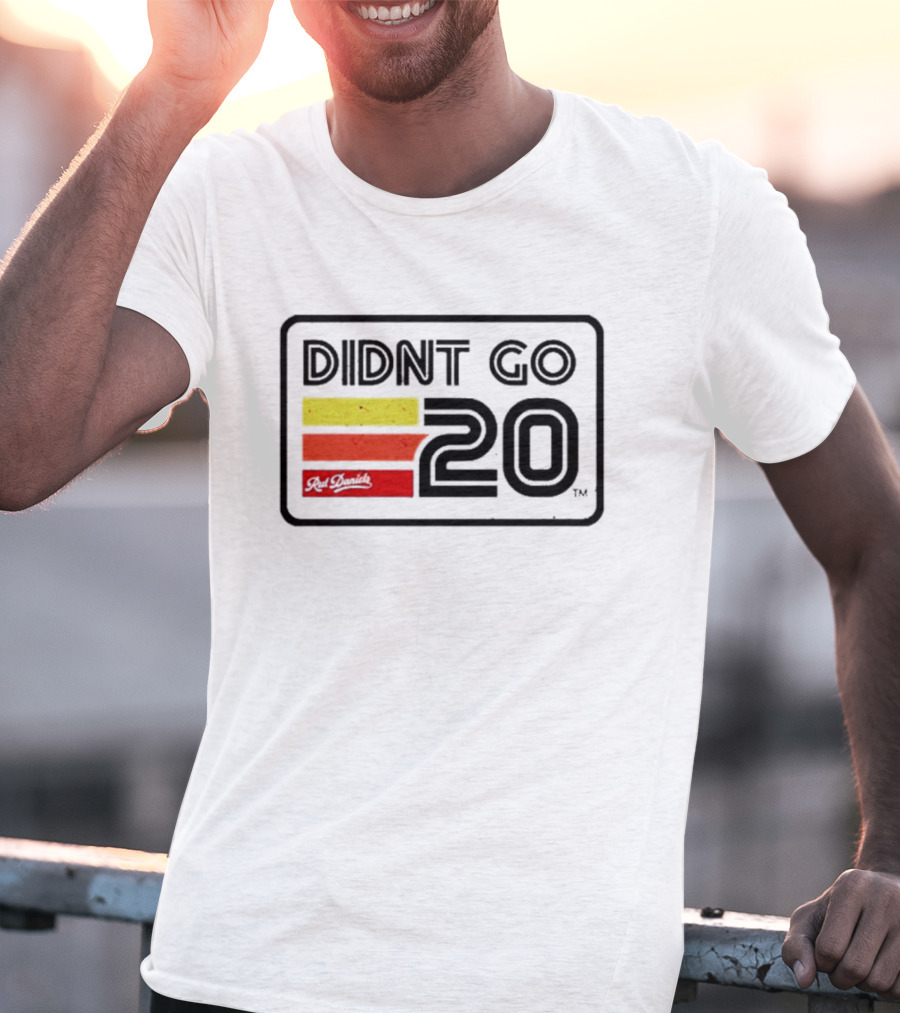 Didn't Go Rut Daniels 20 Racing Stripes Retro Motif T-Shirt