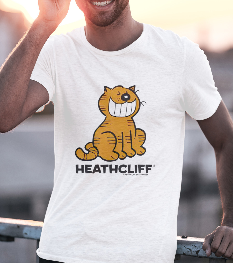 Heathcliff Cartoon Character Grinning T-Shirt